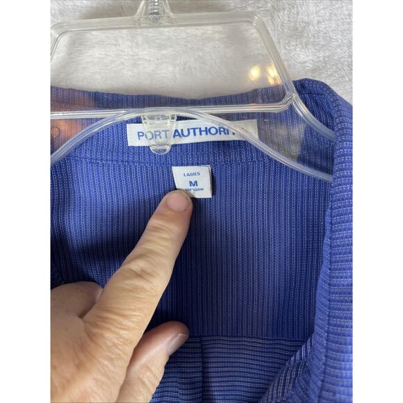 Florida Gator Game Day Dress Shirt Size Medium Women's Button Up Blue Short Slev - Picture 4 of 11